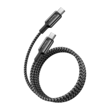 Benks kábel D49 fonott - Type C - Type C - PD 60W 3A 1,2 méter fekete