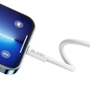 Blavec Cable Candy fonott - USB - Type C - PD 60W 3A 3 méter (CCA-UC3W30) fehér - 4. kép