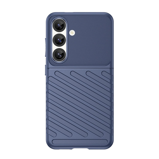 Thunder Case tok Samsung Galaxy S25 szilikon páncél tok - kék Thunder Case tok Samsung Galaxy S25 szilikon páncél tok - kék