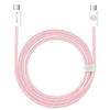 Blavec Cable Candy fonott - Típus C-ről Típus C-re - PD 60W 3A 2 méter (CCA-CC3P20) rózsaszín kábel - 0. kép