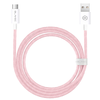 Blavec Kábel Candy fonott - USB és Type C között - PD 60W 3A 2 méter rózsaszín - 0. kép