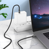 Blavec Kábel Cukorka fonott - Típus C - Típus C - PD 60W 3A 3 méter (CCA-CC3B30) fekete tok - 2. kép