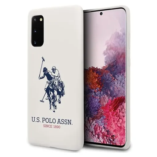 U.S. POLO ASSN. Silicone Collection USHCS62SLHRWH tok Samsung S20 fehér