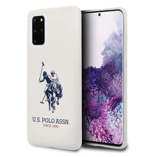 U.S. POLO ASSN. Silicone Collection USHCS67SLHRWH tok Samsung S20+ Plus fehér