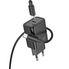 HOCO fali töltő Type C + kábel Type C - Type C PD QC 20W N60 fekete - 0. kép