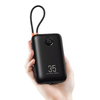 VEGER powerbank 30000 mAh beépített kábelekkel Type C / Lightning PD QC3.0 35W K3 (W3018) fekete - 1. kép