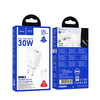 HOCO fali töltő USB A + Type C + kábel Type C to Lightning PD QC3.0 3A 30W N63 fehér - 3. kép