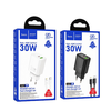 HOCO fali töltő USB A + Type C + kábel Type C to Lightning PD QC3.0 3A 30W N63 fehér - 4. kép