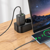 HOCO fali töltő USB A + Type C + kábel Type C - Lightning PD QC3.0 3A 20W N61 fekete - 2. kép