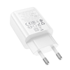 HOCO fali töltő USB A + Type C PD QC3.0 3A 30W N63 fehér - 0. kép