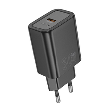 HOCO fali töltő USB A + Type C PD QC3.0 3A 30W N63 fekete