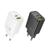 HOCO fali töltő USB A + Type C PD QC3.0 3A 30W N63 fekete - 1. kép