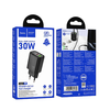 HOCO fali töltő USB A + Type C PD QC3.0 3A 30W N63 fekete - 4. kép