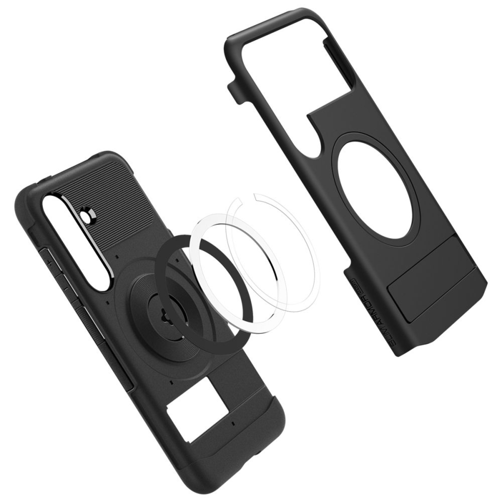  Samsung Galaxy S25 fekete Spigen Slim Armor Mag Magsafe tok - 8
