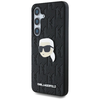 Karl Lagerfeld Leather Monogram Pin Logo Karl Head Samsung Galaxy S25 Plus fekete tok - 0. kép