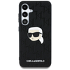 Karl Lagerfeld Leather Monogram Pin Logo Karl Head Samsung Galaxy S25 Plus fekete tok - 1. kép