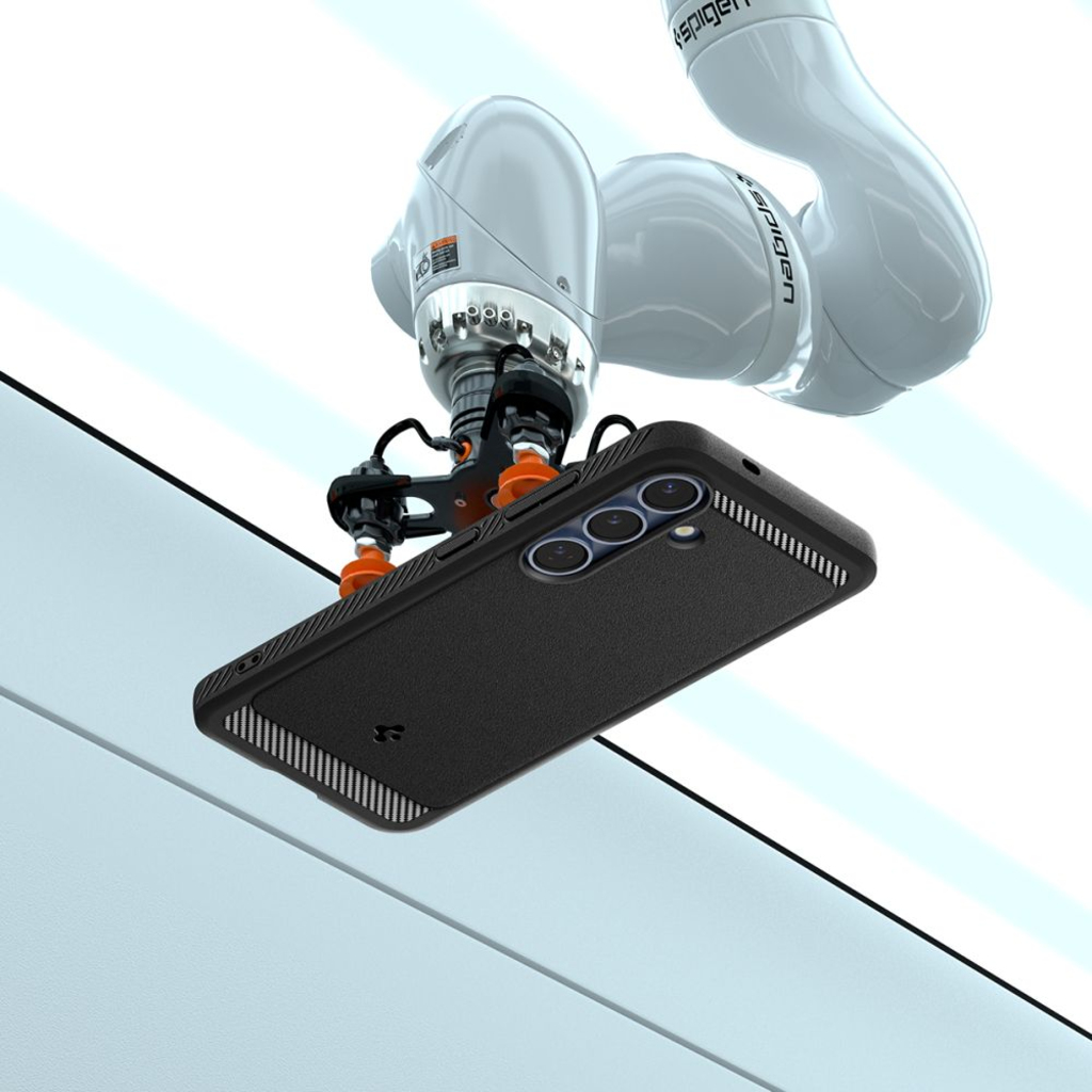  Galaxy S25 Matt Fekete Spigen Rugged Armor Mag Magsafe tok - 13