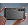 Szilikon tok Carbon Case Samsung Galaxy S25+ - fekete - 4. kép