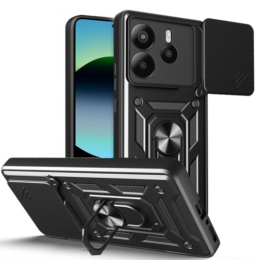 Tech-protect Camshield Pro Xiaomi Redmi Note 14 5G Matt Fekete tok Tech-protect Camshield Pro Xiaomi Redmi Note 14 5G Matt Fekete tok