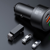 Mcdodo CC-0370 120W 1C+1A autós töltő visszahúzható USB-C és Lightning kábelekkel - 4. kép
