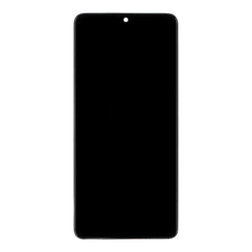 LCD kijelző + Érintőegység + Előlap Samsung A415 Galaxy A41 Fekete (Incell)