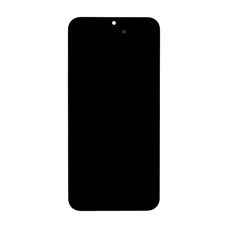 LCD kijelző + Érintőpanel + Előlapi borítás Samsung A155/A156 Galaxy A15 4G/5G Fekete (Szerviz csomag)