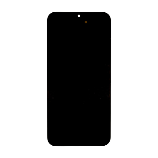 LCD kijelző + Érintőpanel + Előlapi borítás Samsung A155/A156 Galaxy A15 4G/5G Fekete (Szerviz csomag)