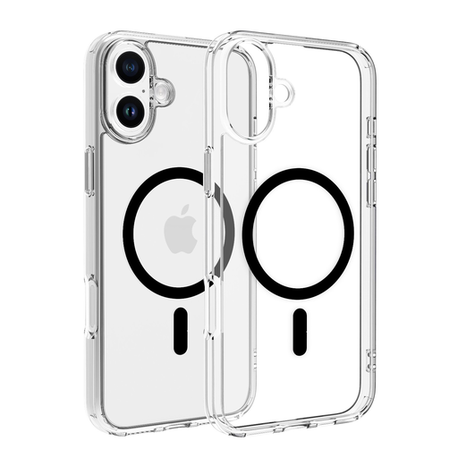 Dviced Magsafe iPhone 16 Plus átlátszó tok - Fekete Dviced Magsafe iPhone 16 Plus átlátszó tok - Fekete