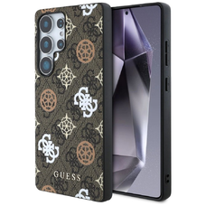 Guess 4G Nyomtatott Színes Peony Mintás MagSafe Tok Samsung Galaxy S25 Ultra - Barna Tok