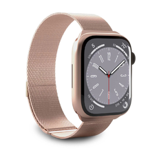 Puro 'MILANESE' szíj Apple Watch 38–40–41 mm-hez, rózsaszín