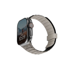 UAG Pathfinder Szilikon Kétszeresen Mágneses Szíj Apple Watch 42 / 44 / 45 / 46 / 49mm - Fekete-Szürke