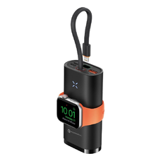 FORCELL F-ENERGY F10K4 powerbank kompatibilis Apple Watch-sal PD QC3.0 3A 22,5W 10000 mAh fekete