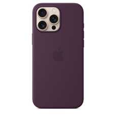 Apple iPhone 16 Pro Max szilikon tok MagSafe-fel - Szilva