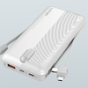 LDNIO PL1013 Powerbank, 10000mAh + 3in1 kábel (fehér) - 2. kép