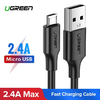 UGREEN USB-Micro USB kábel, QC 3.0, 2.4A, 1m (fehér) - 3. kép