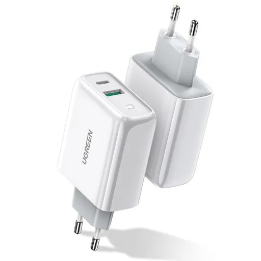 Ugreen hálózati töltő USB Type C / USB 36 W QC 4.0 PD fehér (60468 CD170)