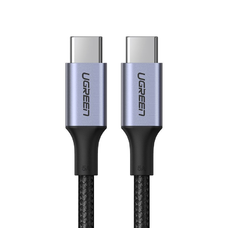 Ugreen USB Type-C/ USB Type-C kábel QC 3.0 FCP 480 Mbps gyorstöltéssel 3A 1m szürke (70427 US316)