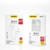 Dudao USB Type C - USB Type C / 3.5mm mini jack audio és töltés adapter fehér (L13T) - 3. kép