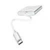 HOCO HB14 Type-C adapter (Type-C - USB3.0+HDMI+PD) ezüst - 2. kép