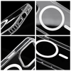 Színes Gyűrűs Mag Fedél kompatibilis MagSafe-el SAMSUNG S25 tok fehér - 0. kép