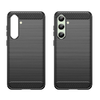 Szilikon tok Carbon Case Samsung Galaxy S24 FE - fekete - 1. kép