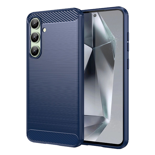 Szilikon tok Carbon Case Samsung Galaxy S24 FE - kék tok Szilikon tok Carbon Case Samsung Galaxy S24 FE - kék tok