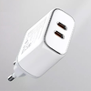 LDNIO A2528M 2USB-C hálózati töltő Apple készülékekhez + USB-C - Lightning kábel - 0. kép