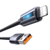 Mcdodo CA-5660 USB-A - Lightning kábel villogó fénnyel 1,2m (fekete) - 1. kép