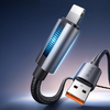 Mcdodo CA-5660 USB-A - Lightning kábel villogó fénnyel 1,2m (fekete) - 4. kép