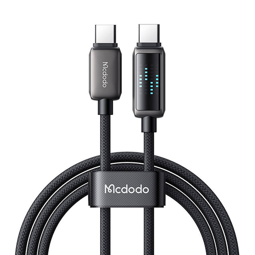 Mcdodo CA-4250 USB-C to USB-C kábel, 100W, LED kijelző, 1.2m