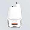 LDNIO A2318M USB, USB-C fali töltő + USB-C - Lightning kábel - 0. kép