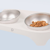 Kutyák és macskák etetőtáljai - Paw In Hand (Fehér) - 3. kép