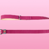 Természetes bőr kutyapóráz WAUDOG W. 20mm, hossza 122cm rózsaszín - 1. kép