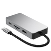 Tech-protect Hb05 Hub Adapter 9 az 1-ben Type-c + Usb2.0 + Usb3.0 + Hdmi 4k 60hz + Sd/tf + Pd100w + Rj45 1000m Szürke - 1. kép